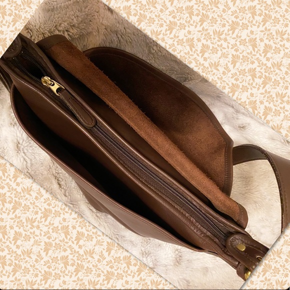 VINTAGE COACH FLETCHER MAHOGANY SADDLE BAG 4150 - Picture 9 of 15